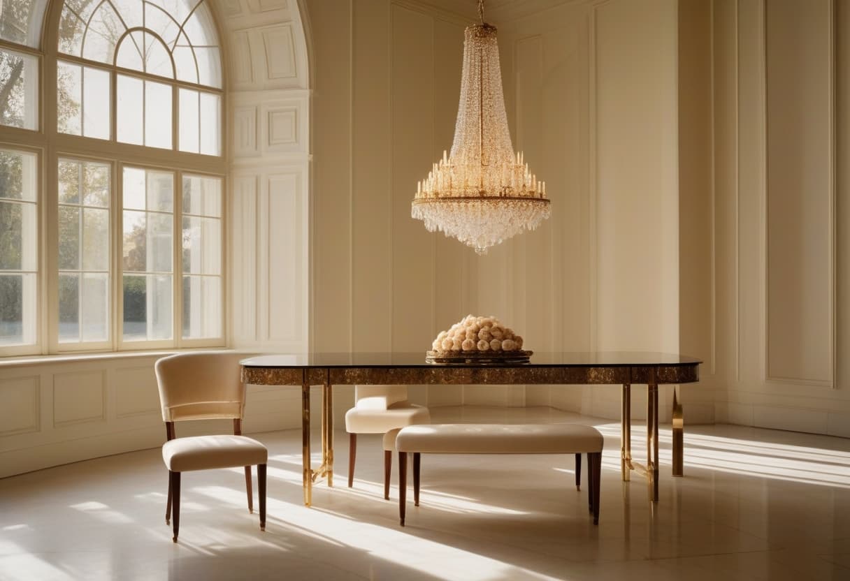 The Arvex atelier consultation room at golden hour.
