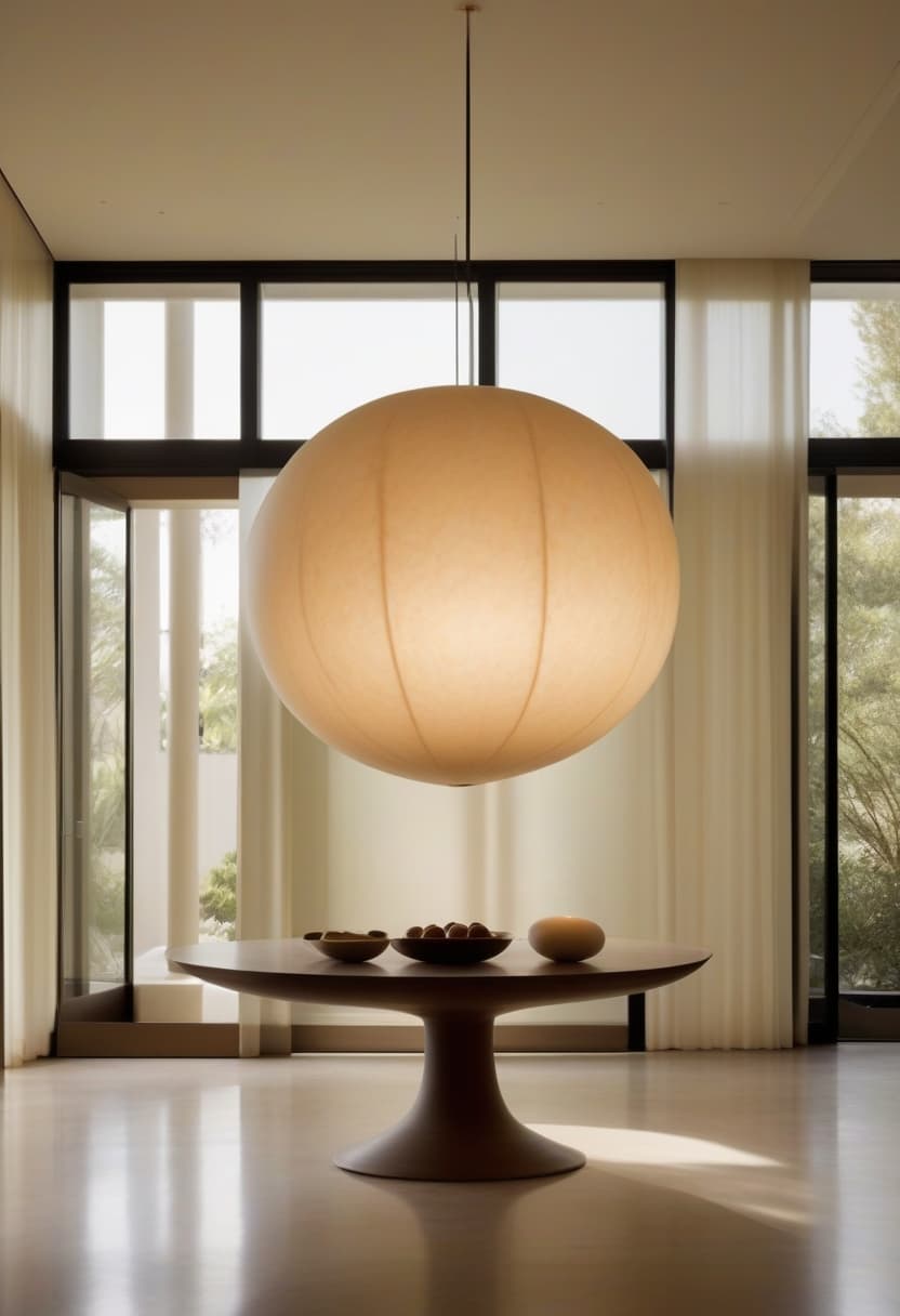 Elara chandelier — A core of bioluminescent warmth.