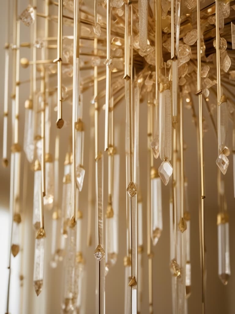Material study of the Aurora chandelier.