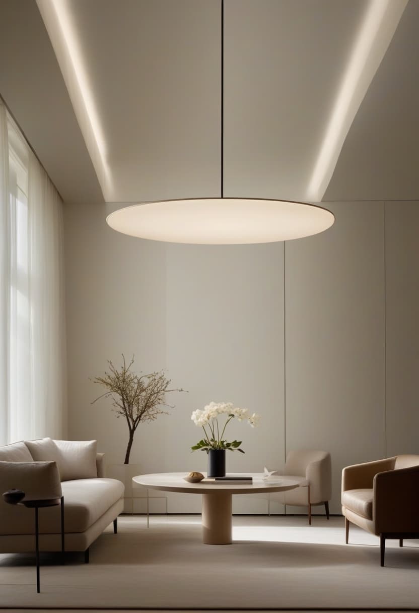 Horizon chandelier — A constellation, on a plane.