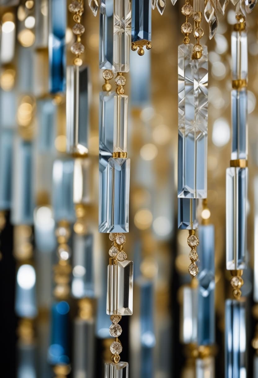 Material study of the Opal chandelier.