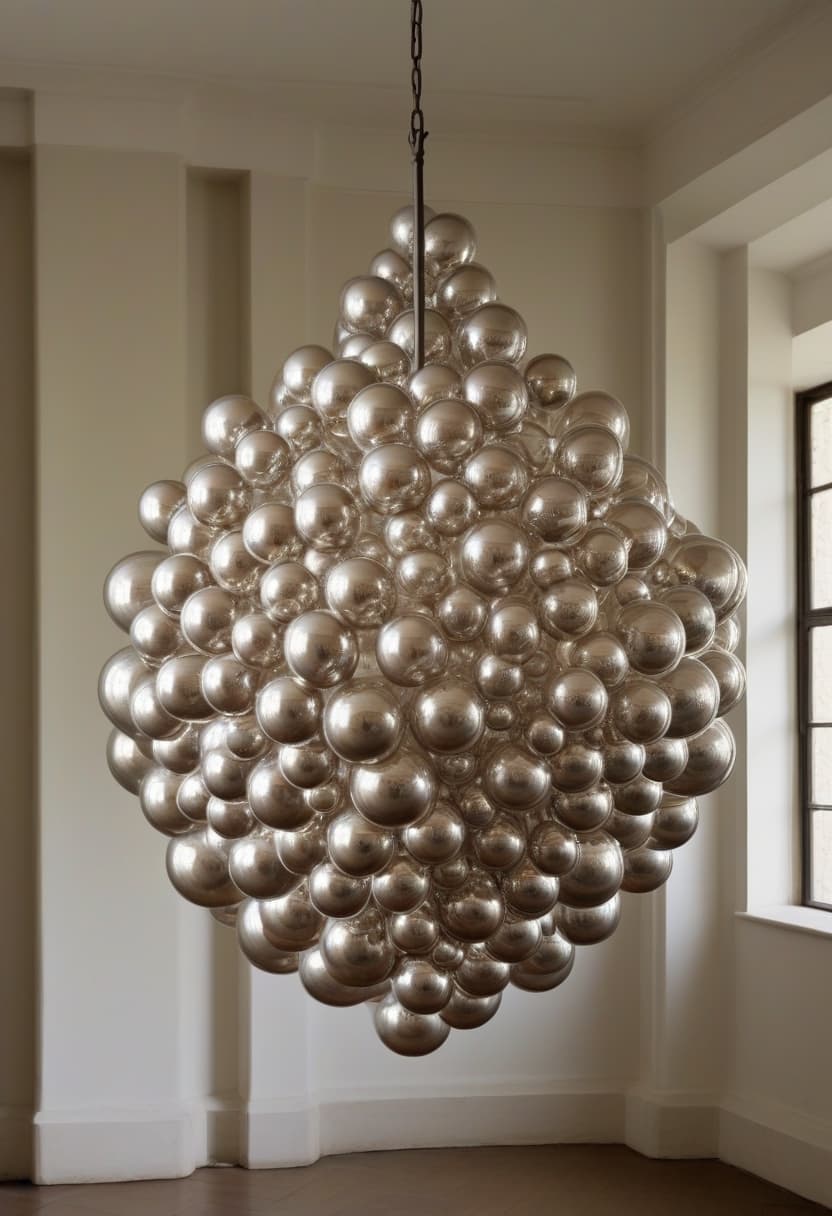Celeste chandelier — Liquid light, frozen mid-fall.