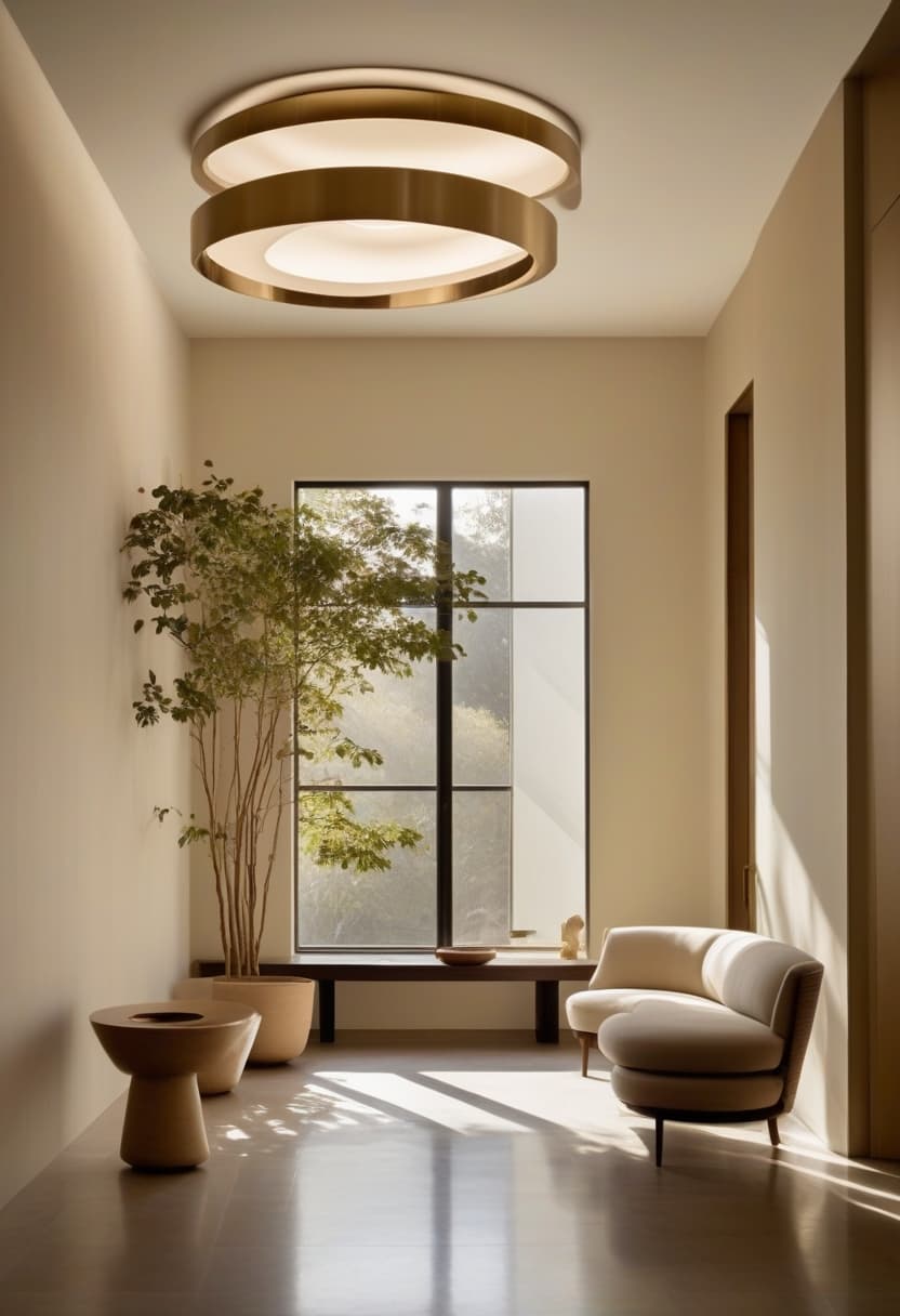 Verona chandelier — A flower of polished steel.