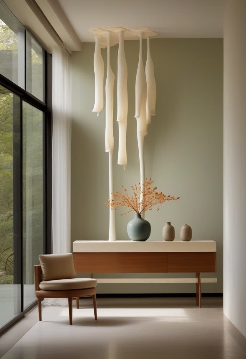 Aura chandelier — Forest after rain.