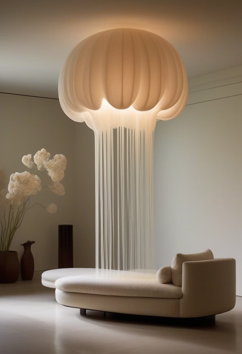 Mira chandelier — A luminous marine silhouette.