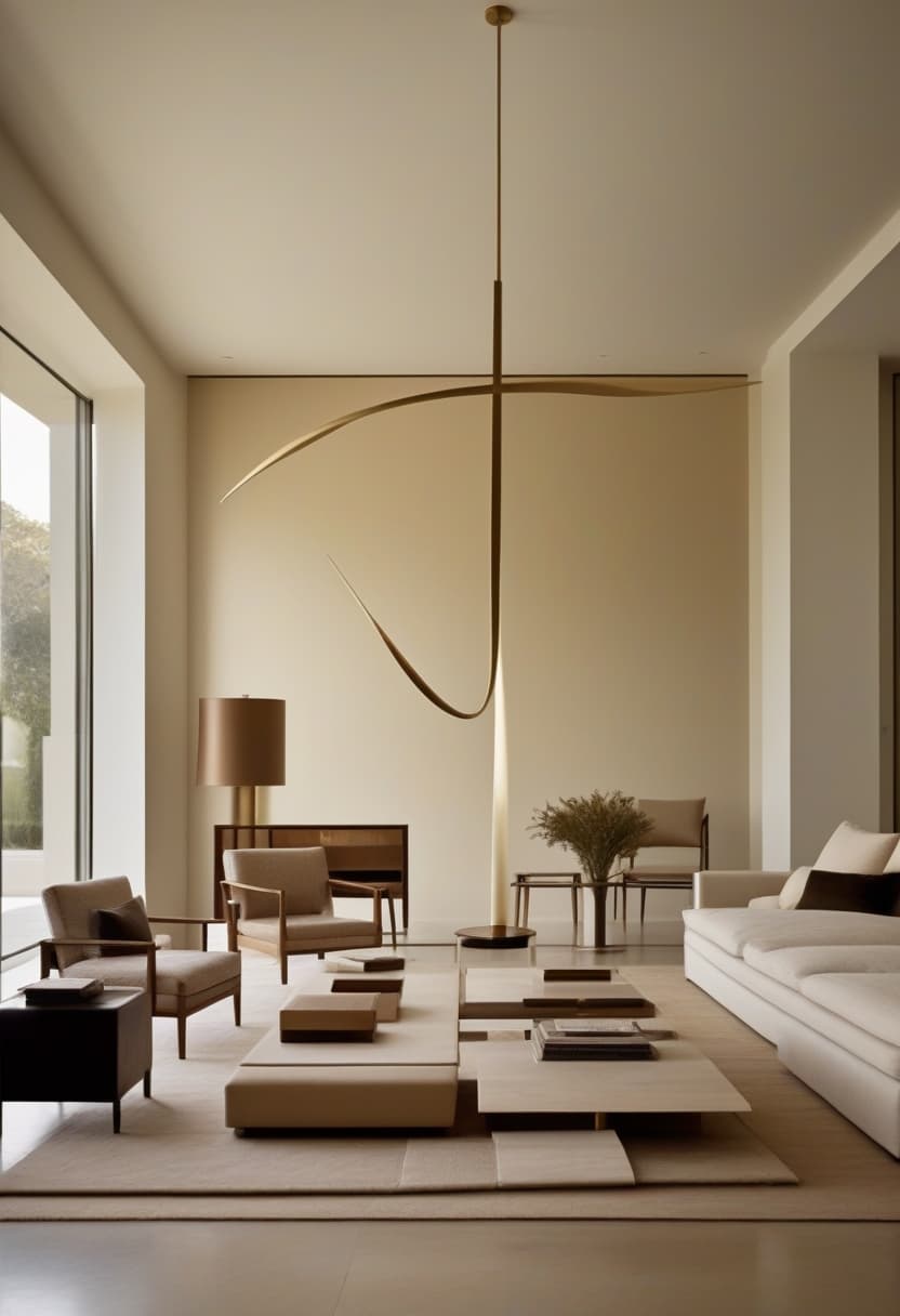 Obsidian chandelier — A rhythmic spiral of light.